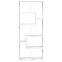 White engineering wood divider bookcase 67x25x161.5 cm by , Bookcases and shelves - Ref: Foro24-858075, Price: 83,76 €, Disco...