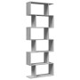 Divider bookcase 6 levels in Sonoma gray wood 70x24x193 cm by , Bookcases and shelves - Ref: Foro24-858089, Price: 79,45 €, D...