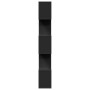 Black engineered wood 5-level divider bookshelf 70x24x161cm by , Bookcases and shelves - Ref: Foro24-858094, Price: 75,32 €, ...