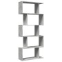 Divider bookcase 5 levels gray wood concrete 70x24x161 cm by , Bookcases and shelves - Ref: Foro24-858096, Price: 71,54 €, Di...