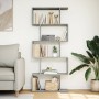 Divider bookcase 5 levels gray wood concrete 70x24x161 cm by , Bookcases and shelves - Ref: Foro24-858096, Price: 71,54 €, Di...