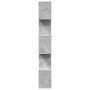 Divider bookcase 5 levels gray wood concrete 70x24x161 cm by , Bookcases and shelves - Ref: Foro24-858096, Price: 71,54 €, Di...