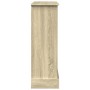 Borde de chimenea madera ingeniería roble Sonoma 90x30x90 cm de , Accesorios para hornos de leña y chimeneas - Ref: Foro24-85...