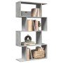 Divider bookcase 4 levels, gray wood and concrete, 70x24x129 cm by , Bookcases and shelves - Ref: Foro24-858105, Price: 56,79...