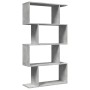 Divider bookcase 4 levels, gray wood and concrete, 70x24x129 cm by , Bookcases and shelves - Ref: Foro24-858105, Price: 56,79...