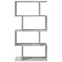 Divider bookcase 4 levels, gray wood and concrete, 70x24x129 cm by , Bookcases and shelves - Ref: Foro24-858105, Price: 56,79...