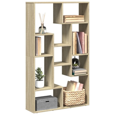 Engineered wood bookshelf in Sonoma oak, 72x20x120 cm. by , Bookcases and shelves - Ref: Foro24-858158, Price: 69,07 €, Disco...