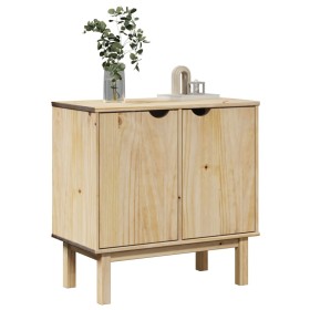 Mueble de recibidor OTTA madera maciza de pino 75x40x75 cm by , Lockers and storage cabinets - Ref: Foro24-4013461, Price: 12...