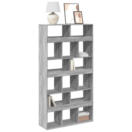 Engineered wood bookshelf in Sonoma gray, 100x33x187.5 cm by , Bookcases and shelves - Ref: Foro24-3309380, Price: 193,35 €, ...