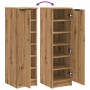 Shoe cabinet made of engineered oak wood, artisan crafted, measuring 29.5x35x100.5cm. by , Closets and storage - Ref: Foro24-...