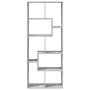 Wooden divider bookcase in gray concrete engineering, 67x25x161.5cm by , Bookcases and shelves - Ref: Foro24-858078, Price: 8...