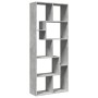 Wooden divider bookcase in gray concrete engineering, 67x25x161.5cm by , Bookcases and shelves - Ref: Foro24-858078, Price: 8...