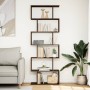 Divider bookcase 6 levels brown oak wood 70x24x193 cm by , Bookcases and shelves - Ref: Foro24-858090, Price: 84,46 €, Discou...