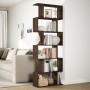 Divider bookcase 6 levels brown oak wood 70x24x193 cm by , Bookcases and shelves - Ref: Foro24-858090, Price: 84,46 €, Discou...