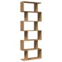 Divider bookcase 6 levels oak wood artisan 70x24x193 cm by , Bookcases and shelves - Ref: Foro24-858092, Price: 82,64 €, Disc...