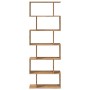 Divider bookcase 6 levels oak wood artisan 70x24x193 cm by , Bookcases and shelves - Ref: Foro24-858092, Price: 82,64 €, Disc...