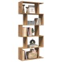 Divider bookcase 5 levels oak wood artisan 70x24x161 cm by , Bookcases and shelves - Ref: Foro24-858101, Price: 71,99 €, Disc...