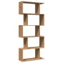 Divider bookcase 5 levels oak wood artisan 70x24x161 cm by , Bookcases and shelves - Ref: Foro24-858101, Price: 71,99 €, Disc...