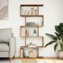 Divider bookcase 5 levels oak wood artisan 70x24x161 cm by , Bookcases and shelves - Ref: Foro24-858101, Price: 71,99 €, Disc...