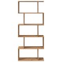 Divider bookcase 5 levels oak wood artisan 70x24x161 cm by , Bookcases and shelves - Ref: Foro24-858101, Price: 71,54 €, Disc...