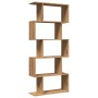 Divider bookcase 5 levels oak wood artisan 70x24x161 cm by , Bookcases and shelves - Ref: Foro24-858101, Price: 71,99 €, Disc...