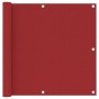 Toldo para balcón tela oxford rojo 90x400 cm de vidaXL, Sombrillas - Ref: Foro24-135037, Precio: 23,89 €, Descuento: %