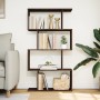 Divider bookcase 4 levels brown oak wood 70x24x129 cm by , Bookcases and shelves - Ref: Foro24-858108, Price: 64,24 €, Discou...