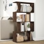 Divider bookcase 4 levels brown oak wood 70x24x129 cm by , Bookcases and shelves - Ref: Foro24-858108, Price: 64,24 €, Discou...