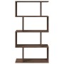 Divider bookcase 4 levels brown oak wood 70x24x129 cm by , Bookcases and shelves - Ref: Foro24-858108, Price: 64,24 €, Discou...