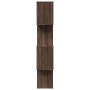 Divider bookcase 4 levels brown oak wood 70x24x129 cm by , Bookcases and shelves - Ref: Foro24-858108, Price: 64,24 €, Discou...