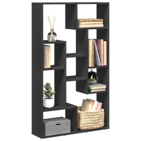 Engineered wood black shelf 72x20x120 cm by , Bookcases and shelves - Ref: Foro24-858157, Price: 72,78 €, Discount: %