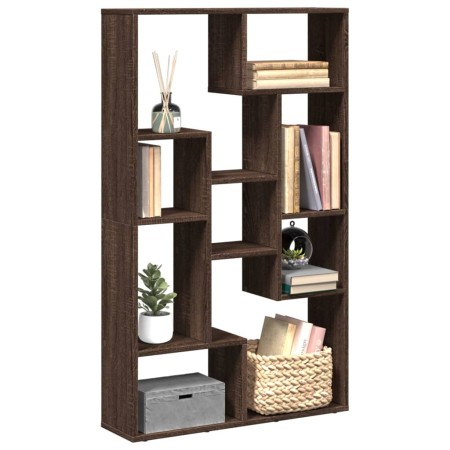 Estantería de madera de ingeniería marrón roble 72x20x120 cm de , Librerías y estanterías - Ref: Foro24-858162, Precio: 70,93...