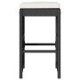 High bar stools for garden with 4 black PE rattan cushions | Foro24|Onlineshop| Casa, Jardín y Más Foro24.es