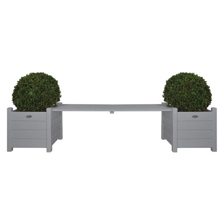 Maceteros grises con banco, Esschert Design CF33G de Esschert Design, Maceteros y jardineras - Ref: Foro24-404625, Precio: 17...