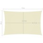 Rectangular sail awning Oxford fabric cream color 2x5 m by vidaXL, Umbrellas - Ref: Foro24-135204, Price: 38,99 €, Discount: %