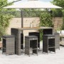 Garden bar stools with 6 gray PE rattan cushions by , Garden chairs - Ref: Foro24-368693, Price: 371,85 €, Discount: %