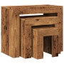 Mesas de centro apilables 3 uds madera de ingeniería envejecida by , Coffee table - Ref: Foro24-856672, Price: 67,99 €, Disco...