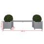 Maceteros grises con banco, Esschert Design CF33G de Esschert Design, Maceteros y jardineras - Ref: Foro24-404625, Precio: 17...