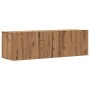 Mueble TV de pared madera ingeniería roble artisan 100x30x30 cm de , Muebles TV - Ref: Foro24-856019, Precio: 57,23 €, Descue...