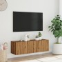 Wand-TV-Möbel aus Eichen-Ingenieurholz, handgefertigt, 100x30x30 cm. von , TV-Möbel - Ref: Foro24-856019, Preis: 57,23 €, Rab...