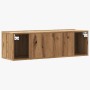 Mueble TV de pared madera ingeniería roble artisan 100x30x30 cm de , Muebles TV - Ref: Foro24-856019, Precio: 57,23 €, Descue...