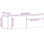 Mueble TV de pared madera ingeniería roble artisan 100x30x30 cm de , Muebles TV - Ref: Foro24-856019, Precio: 57,23 €, Descue...