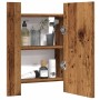 Bathroom cabinet with LED mirror, aged wood, 40x12x45 cm. by , bathroom vanities - Ref: Foro24-856279, Price: 49,73 €, Discou...