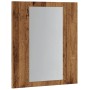 Armario de baño con espejo LED madera envejecida 40x12x45 cm de , Tocadores de baño - Ref: Foro24-856279, Precio: 49,99 €, De...