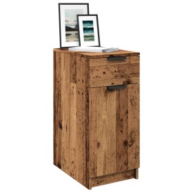 Aged engineering wood desk cabinet 33x50x75 cm