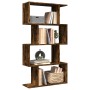 Librería divisora 4 niveles madera roble ahumado 70x24x129 cm by , Bookcases and shelves - Ref: Foro24-858106, Price: 62,99 €...