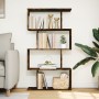 Divider bookcase 4 levels smoked oak wood 70x24x129 cm by , Bookcases and shelves - Ref: Foro24-858106, Price: 62,59 €, Disco...