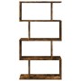 Librería divisora 4 niveles madera roble ahumado 70x24x129 cm by , Bookcases and shelves - Ref: Foro24-858106, Price: 62,99 €...