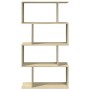 Divider bookcase 4 levels oak Sonoma wood 70x24x129 cm by , Bookcases and shelves - Ref: Foro24-858104, Price: 62,77 €, Disco...