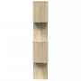 Divider bookcase 4 levels oak Sonoma wood 70x24x129 cm by , Bookcases and shelves - Ref: Foro24-858104, Price: 62,77 €, Disco...